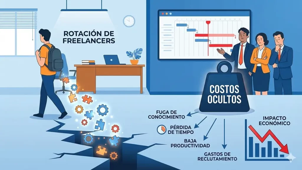 6 costos invisibles en la rotación de freelancers ¿Cuál es el impacto real?
